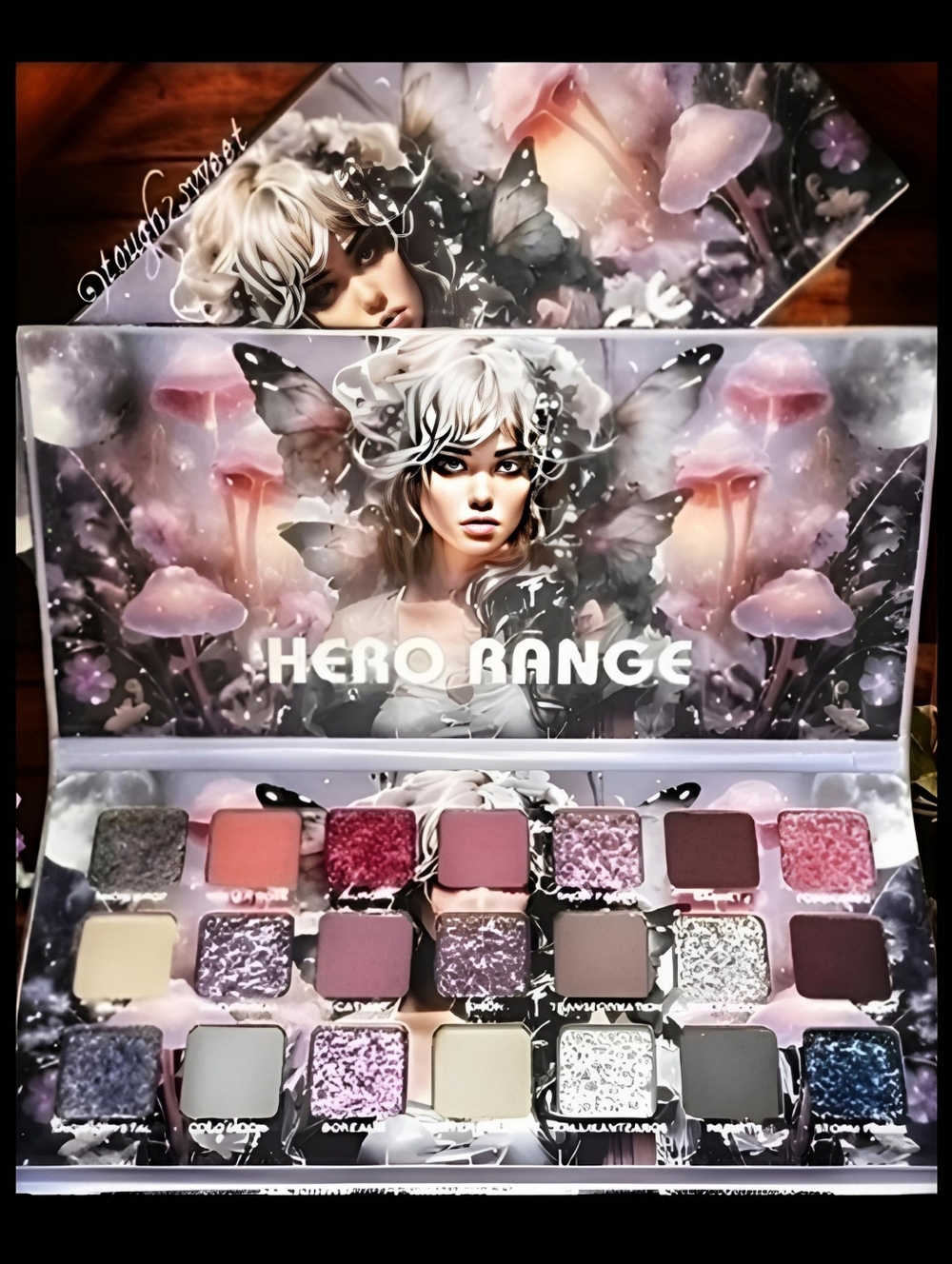🆕️HERO RANGE 21 COLOR ANIME FLOWER FAIRY ETHEREAL EYESHADOW PALETTE